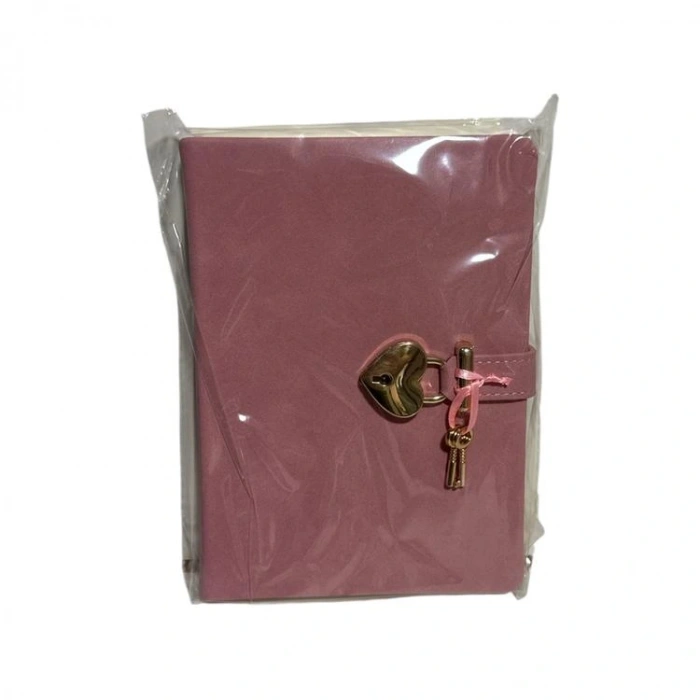 VICTORIAS JOURNALS 1241-1901 HUSH HUSH KİLİTLİ 13x18cm 80gr.160YP.ÇİZGİLİ DEFTER - PEMBE