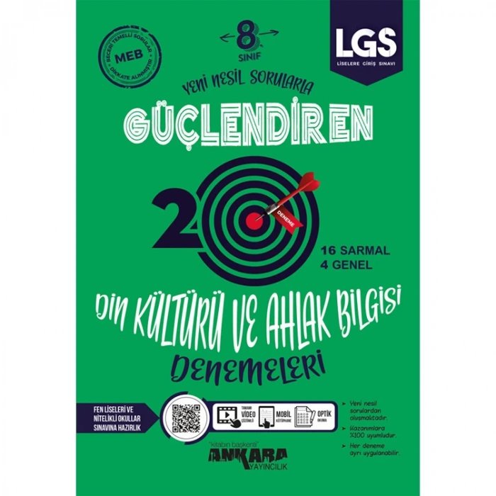 ANKARA YAYINLARI 8. SINIF GÜÇLENDİREN DİN KÜLTÜRÜ VE AHLAK BİLGİSİ 20 Lİ DENEME