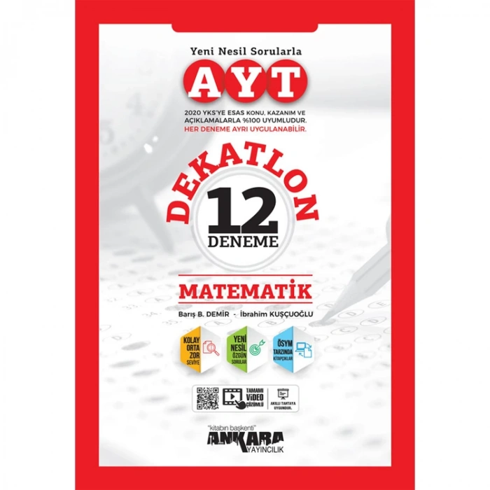 ANKARA YKS AYT DEKATLON MATEMATİK 12 DENEME