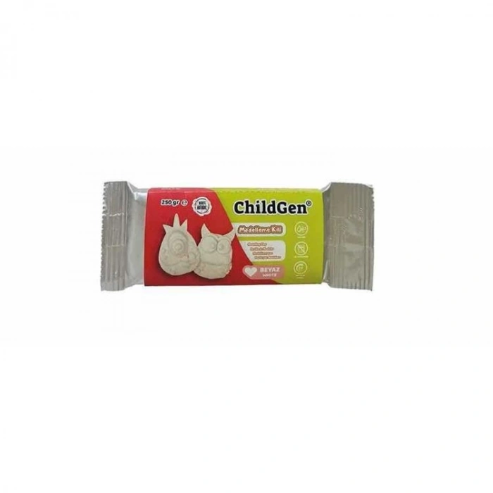 CHILDGEN DOĞAL MODELLEME KİLİ 250gr. BEYAZ