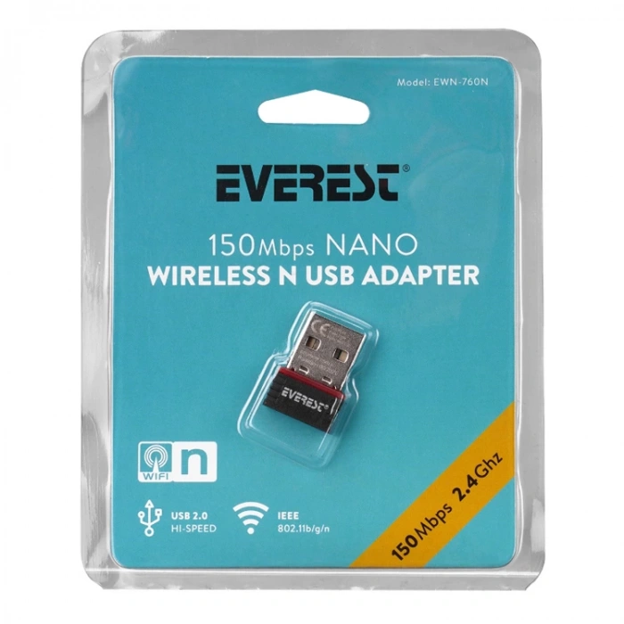 EVEREST EWN-760N 150 MBPS USB KABLOSUZ ADAPTÖR