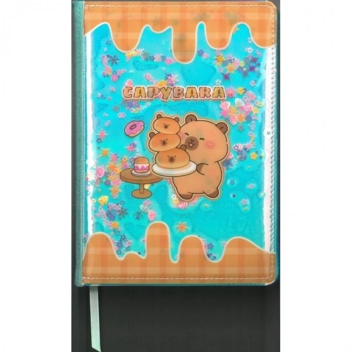 MİKRO GN-646 CAPYBARA SCALY - PULLU PVC KAPAK NOT DEFTERİ 80YP. ÇİZGİLİ  - TEKLİ