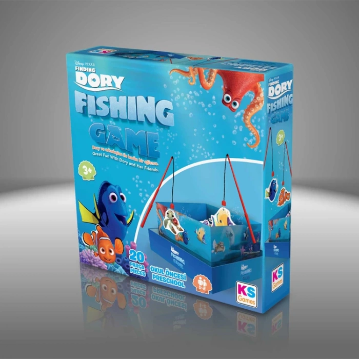 KS GAMES 10404 FINDING DORY-FISHING GAME BALIK AVLAMA KUTU OYUNU 20 PARÇA 3+