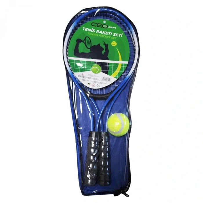 CEO SPORT SP0009 ÇANTALI TENİS RAKETİ SETİ 2 RAKET 1 TOP