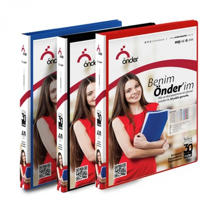 ÖNDER PP ÖN CEPLİ SUNUM DOSYASI 40LI SİYAH
