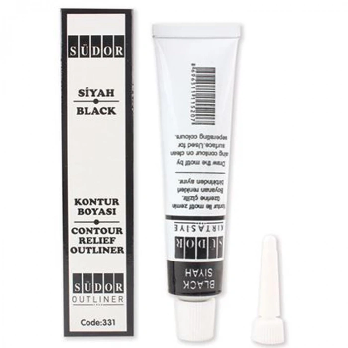 SÜDOR 331 KONTUR BOYASI SİYAH 25 ml