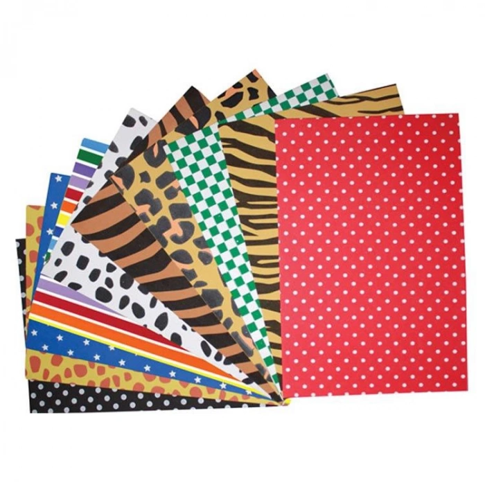 TİCON 272502 DESENLİ EVA 20X30CM 10LU KARIŞIK RENK DESEN