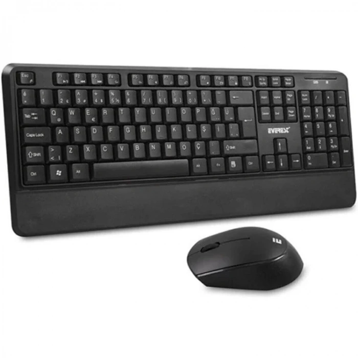EVEREST KM-6176 OFFICAL SİYAH KABLOSUZ COMBO Q MULTİMEDİA KLAVYE + MOUSE SET