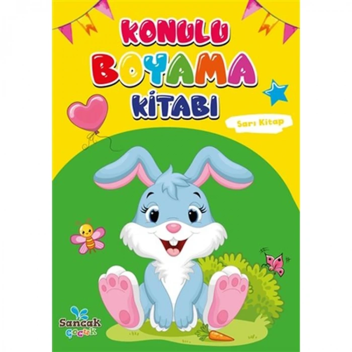 KONULU BOYAMA KİTABI SARI KİTAP