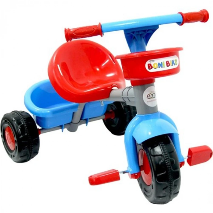 AKAR BONİ BİKE SEPETLİ 3 TEKERLEKLİ BİSİKLET KIRMIZI