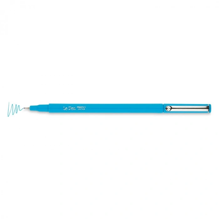 MARVY LE FINE PEN 4300-10 EKSTRA FINE UÇ KALEM METAL KLİPS- LIGHT BLUE