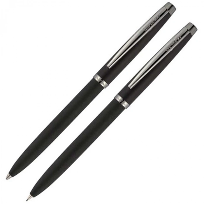 SCRIKSS 108 TÜKENMEZ KALEM + VERSATİL KALEM TAKIM PRESTİJ MAT SİYAH