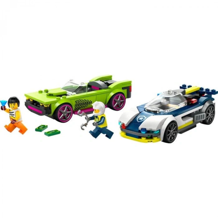 LEGO CITY 60415 POLİS ARABASI VE SPOR ARABA TAKİBİ 213 PARÇA 6+