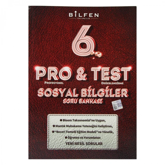 BİLFEN BİLTEST 6. SINIF SOSYAL BİLGİLER PRO&TEST SORU BANKASI - 2024