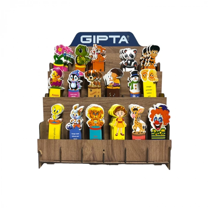 GIPTA ÇOCUK GÖRSELLİ KİTAP AYRACI KARIŞIK MODEL - TEKLİ