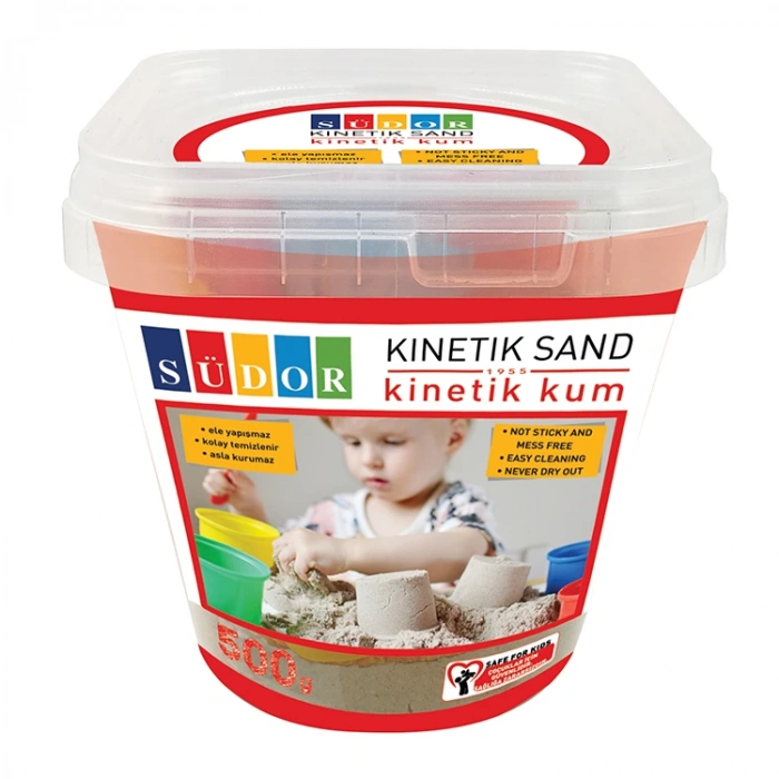 SÜDOR KS02-1 KİNETİK KUM KOVALI 500 G NATUREL