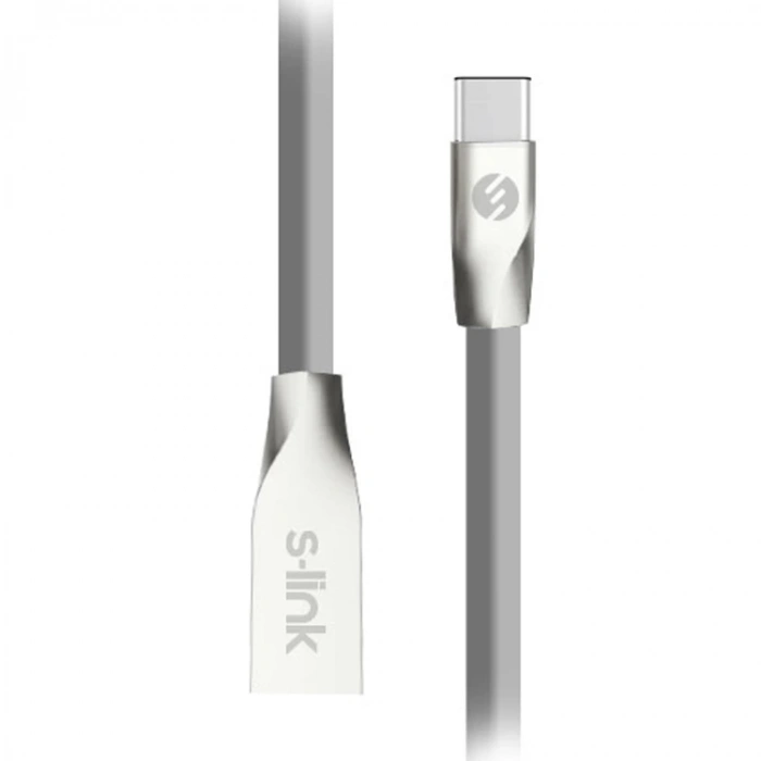 S-LİNK SWAPP SW-C705 2A 1M SİYAH TYPE-C DATA + ŞAR