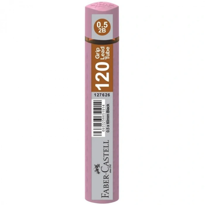 FABER CASTELL 120Lİ MİN GENZ 0.5 2B 60mm UÇ H.C ROSE TÜP - 5090127628
