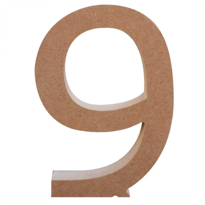 TEKNOPOİNT AHŞAP HR61 18mm.AYAKTA DURAN RAKAM 9
