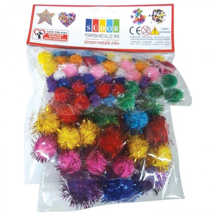 SÜDOR SS32 PONPON METALİK MİX 10-20-30mm.