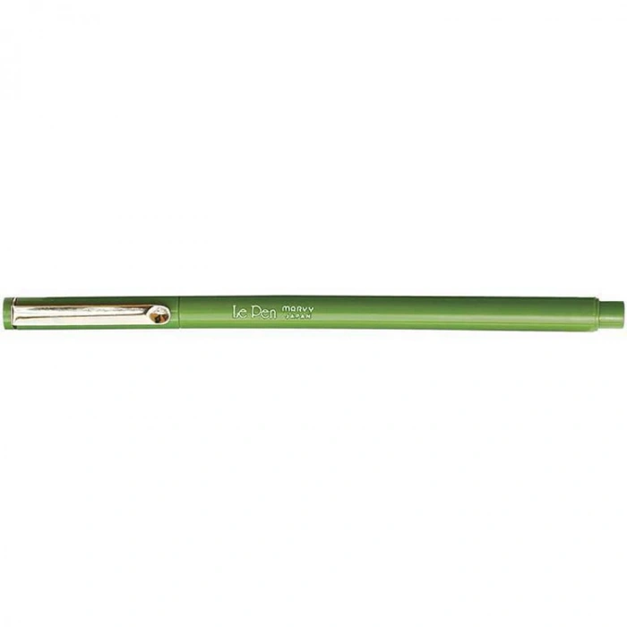 MARVY LE FINE PEN 4300-15 EKSTRA FINE UÇ KALEM METAL KLİPS- OLIVE GREEN