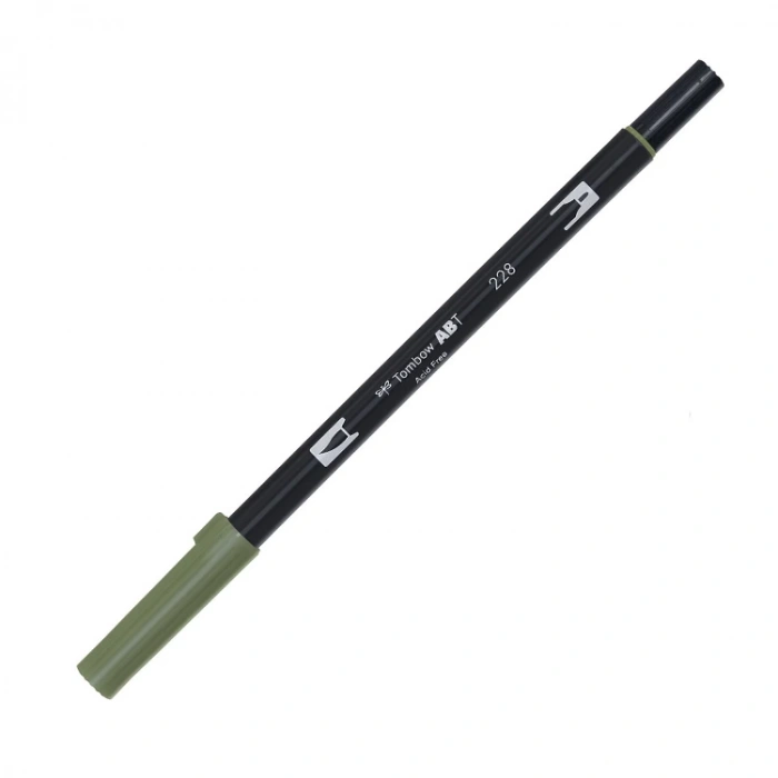 TOMBOW BRUSH ABT 228 GRAFİK KALEMİ GRAY GREEN