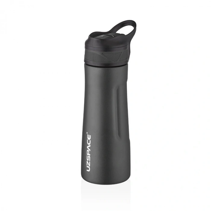 UZSPACE ÇELİK MATARA PİPETLİ 9004 480 ML BLACK
