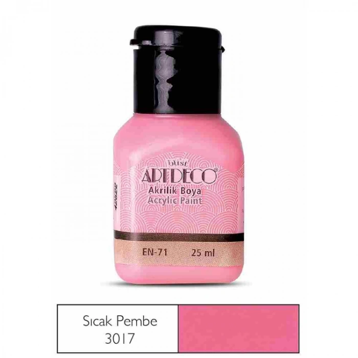 ARTDECO AKRİLİK BOYA 25 ML. SICAK PEMBE 070A-3017
