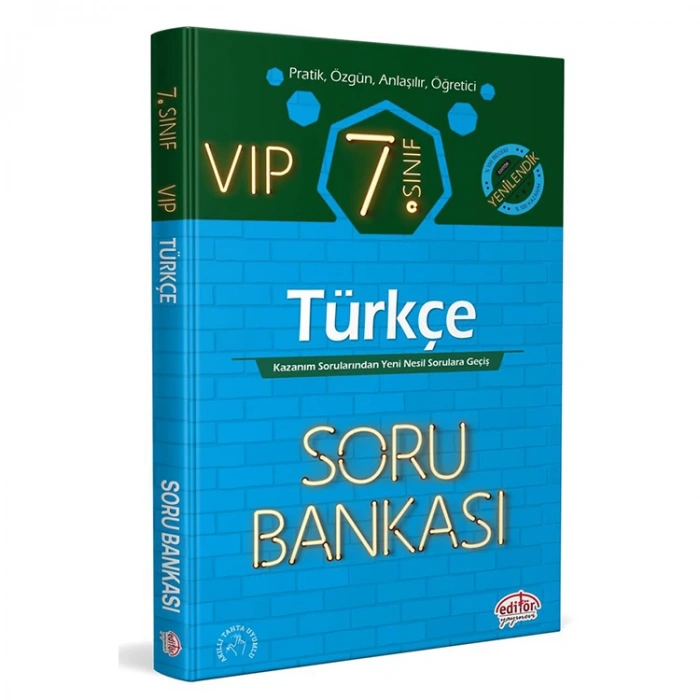 EDİTÖR 7.SINIF VIP TÜRKÇE SORU BANKASI