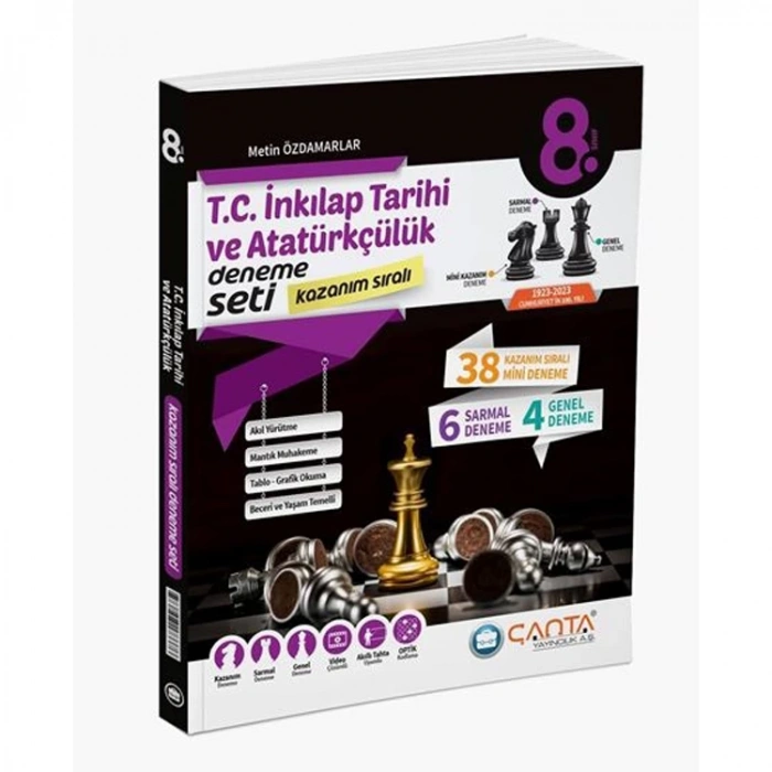 ÇANTA 8. SINIF LGS T.C İNKILAP TARİHİ VE ATATÜRKÇÜLÜK KAZANIM SIRALI DENEME SETİ