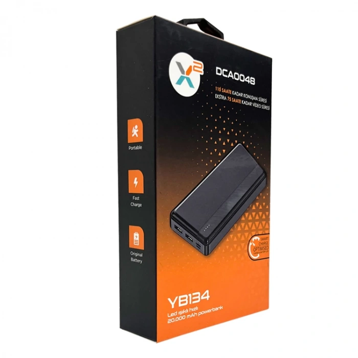DEXIM DCA0048 20.000mAh LED IŞIKLI TAŞINABİLİR POWERBANK SİYAH