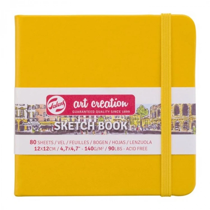 TALENS ART CREATION SKETCHBOOK 12X12 cm 140 gr. 80 YP. ESKİZ DEFTERİ ALTIN SARI -9314114M