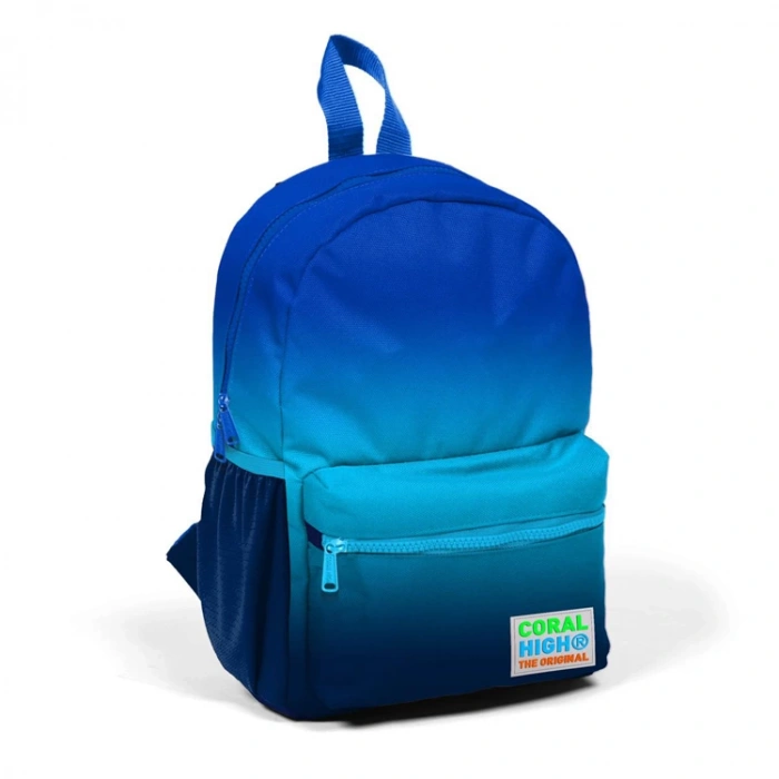 CORAL HIGH 23545 KİDS MAVİ RENK GEÇİŞLİ İKİ BÖLMELİ MİNİK YUVA SIRT ÇANTASI