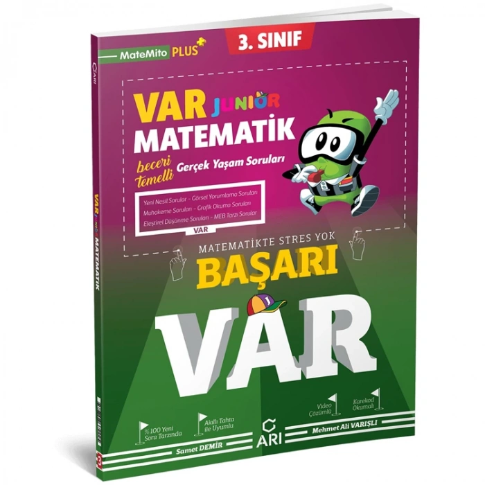 ARI JUNİOR 3. SINIF MATEMİTO PLUS+  BAŞARI VAR MATEMATİK SORU BANKASI
