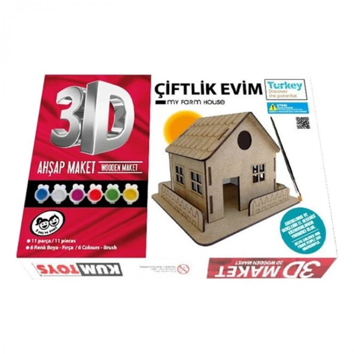 KUMTOYS KM5252 3D AHŞAP MAKET