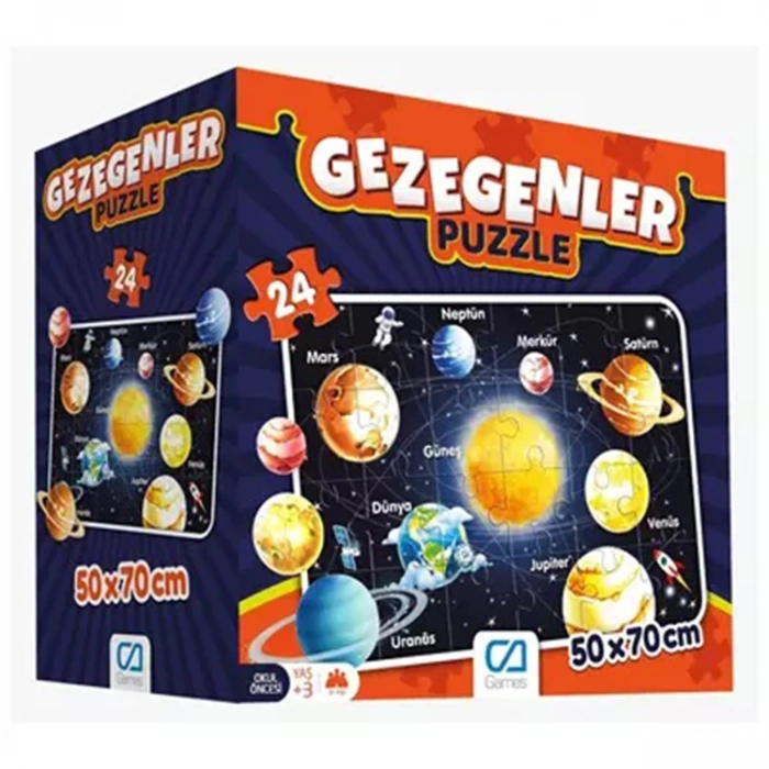 CA GAMES 5026 GEZEGENLER EĞİTİCİ PUZZLE 24 PARÇA