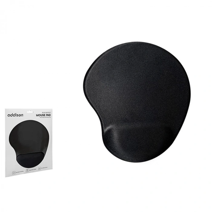 ADDISON 300521 LÜKS BİLEK DESTEKLİ MOUSE PAD - SİYAH