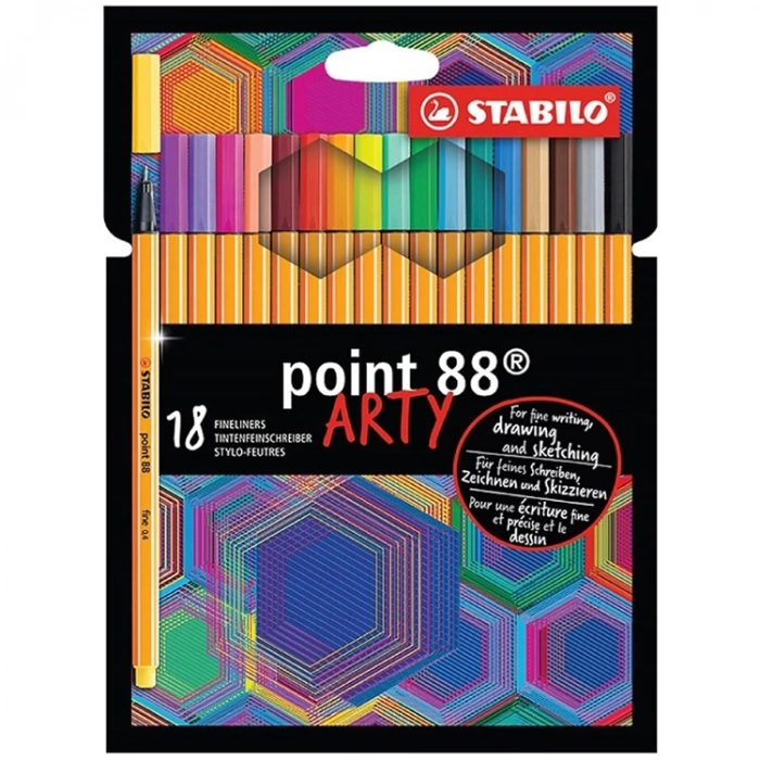 STABILO POİNT 88 ARTY 18 RENK KEÇE UÇLU KALEM 8818/1-20