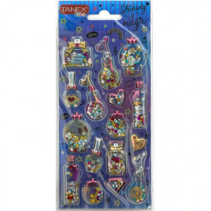TANEX KIDS TNX-26053 DEKORATİF ETİKETLER - SHINING MAGIC PUFFY STICKER