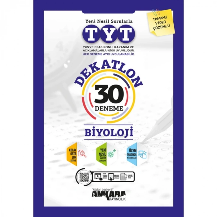 ANKARA YAY.TYT DEKATLON BİYOLOJİ 30 DENEME
