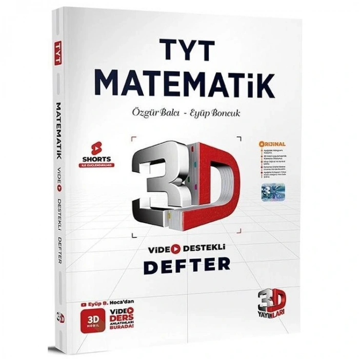3D TYT MATEMATİK VİDEO DESTEKLİ DEFTER