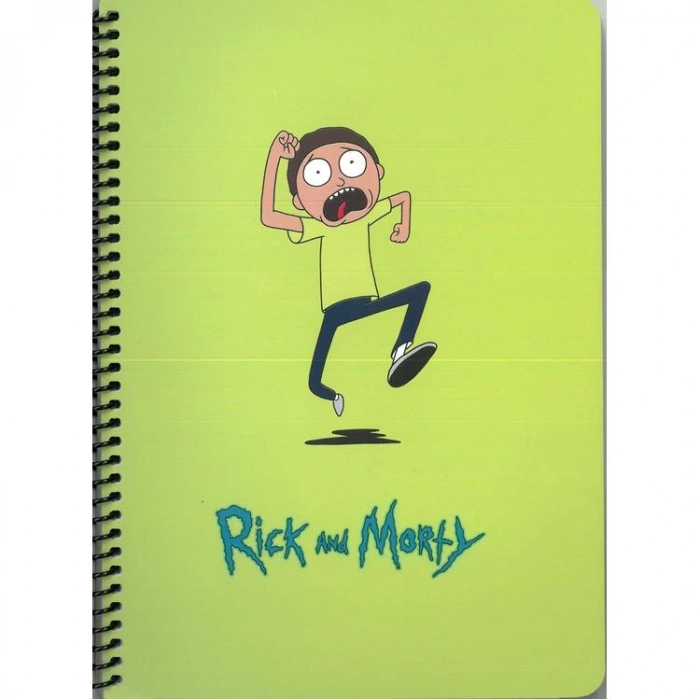 MABBELS 388128 RICK&MORTY MORTY 17x24 SPİRALLİ KARTON KAPAK KARELİ DEFTER
