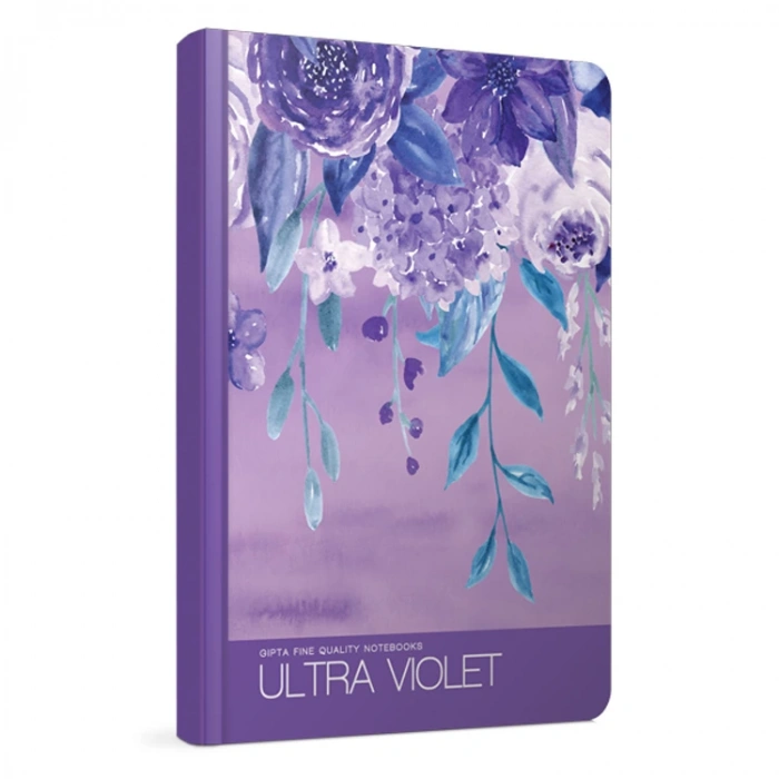 GIPTA ULTRA 13X21 VIOLET İPLİK DİKİŞ FLEXI KAPAK 120 YP ÇİZGİSİZ DEFTER