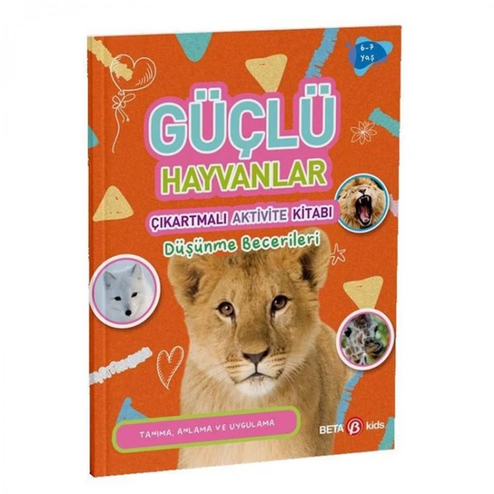 GÜÇLÜ  HAYVANLAR ÇIKARTMALI AKTİVİTE KİTABI