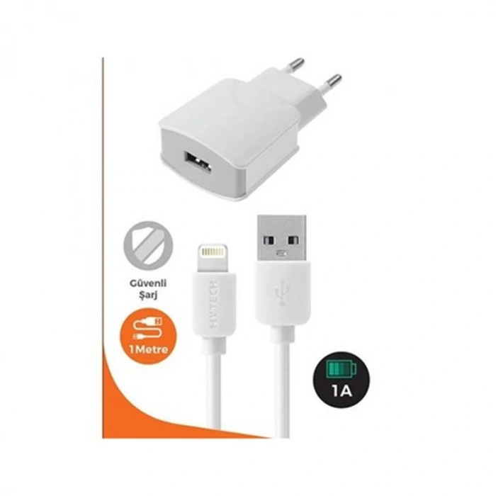 HYTECH HY-A82 5V 1A iPHONE KABLOLU ŞARJ CİHAZI