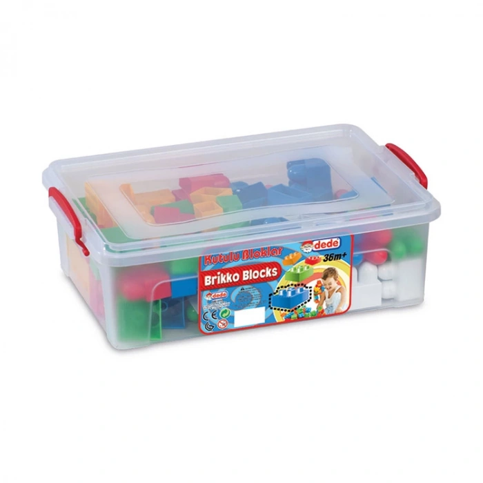 DEDE 01326 KUTULU BÜYÜK BRIKKO BLOKLAR LEGO NO:2 72 PARÇA