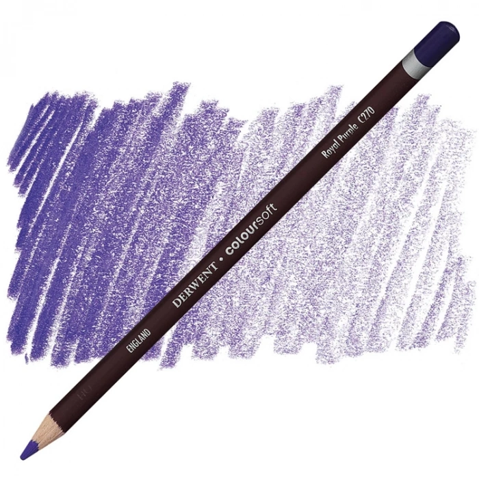 DERWENT COLOURSOFT - YUMUŞAK KURUBOYA KALEMİ-  BRIGHT PURPLE C240