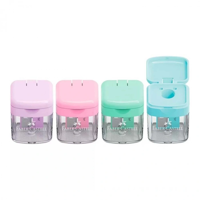 FABER CASTEL MİNİBOX TEK GÖZLÜ HAZNELİ KALEMTRAŞ PASTEL