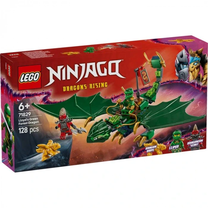LEGO 71829 NINJAGO LLOYDS GREEN FOREST DRAGON 128 PARÇA 6+