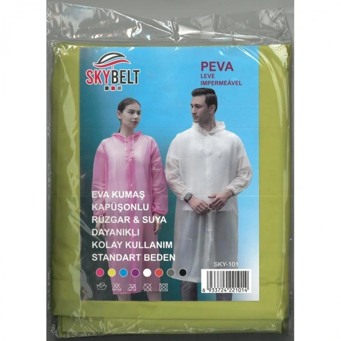 SKYBELT SKY-101 KAPÜŞONLU YAĞMURLUK STANDART BEDEN - TEKLİ